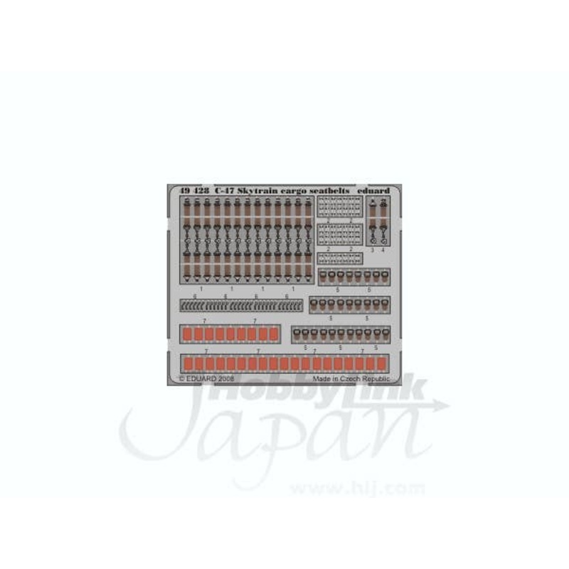 1/48 C-47 Skytrain Cargo Seatbelts (for Trumpeter)