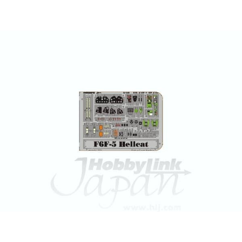 1/48 F6F-5 Hellcat Interior Zoom Color PE (for Hasegawa)