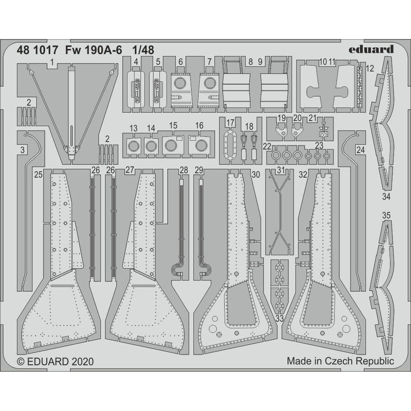 1/48 Fw 190A-6 Photo-Etched Parts