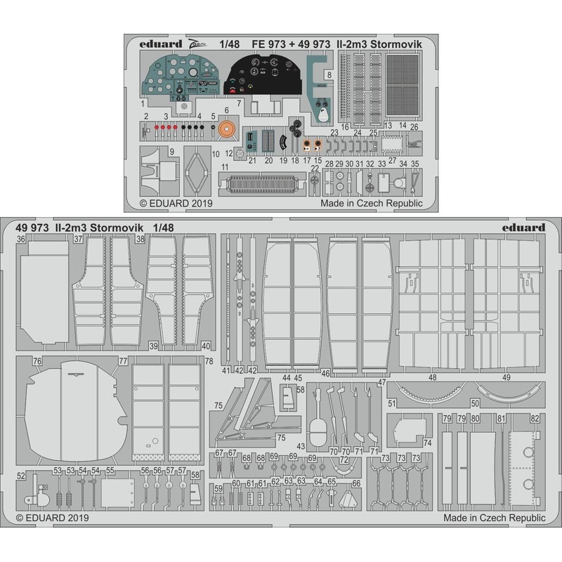 1/48 Il-2m3 Stormovik Photo-Etched Parts (for Accurate Miniatures)