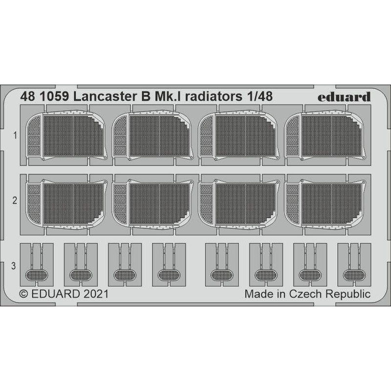1/48 Lancaster B Mk.I radiators for Hong Kong Models