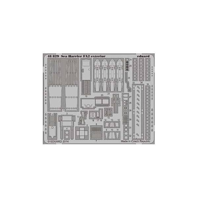 1/48 Sea Harrier FA2 Exterior (for Kinetic)