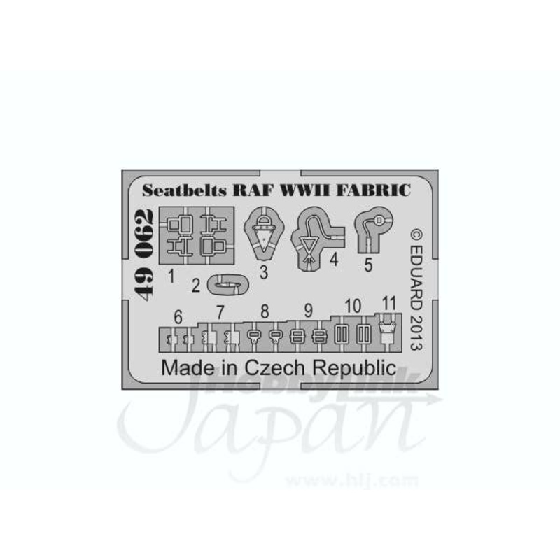 1/48 Seatbelts RAF WWII FABRIC