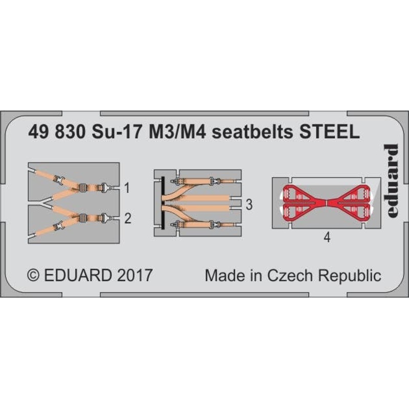 1/48 Su-17 M3/M4 Seatbelts Steel (Kitty Hawk)