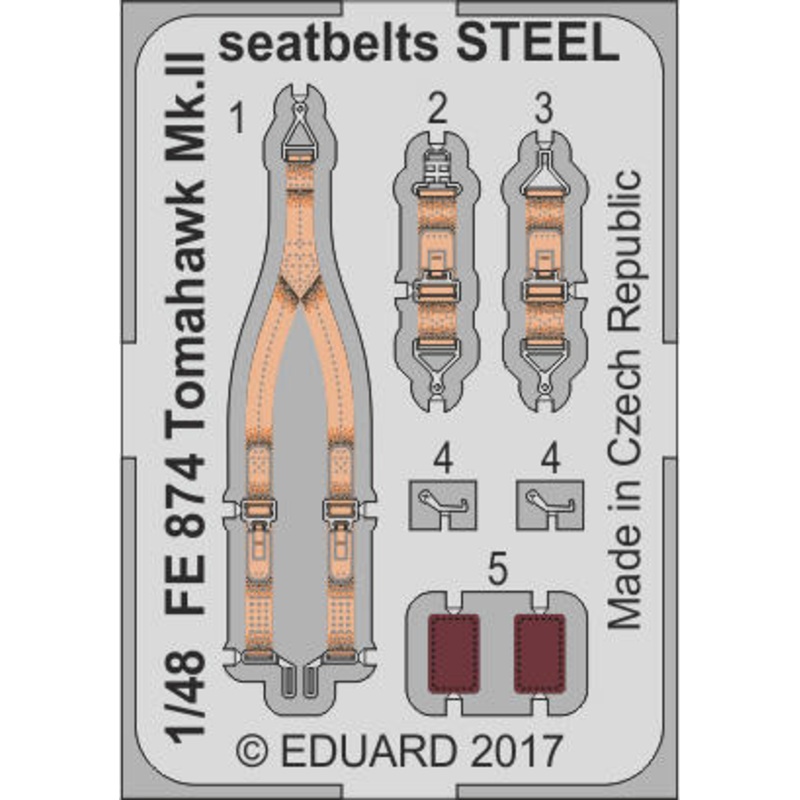 1/48 Tomahawk Mk.II Seatbelts Steel (for Airfix)