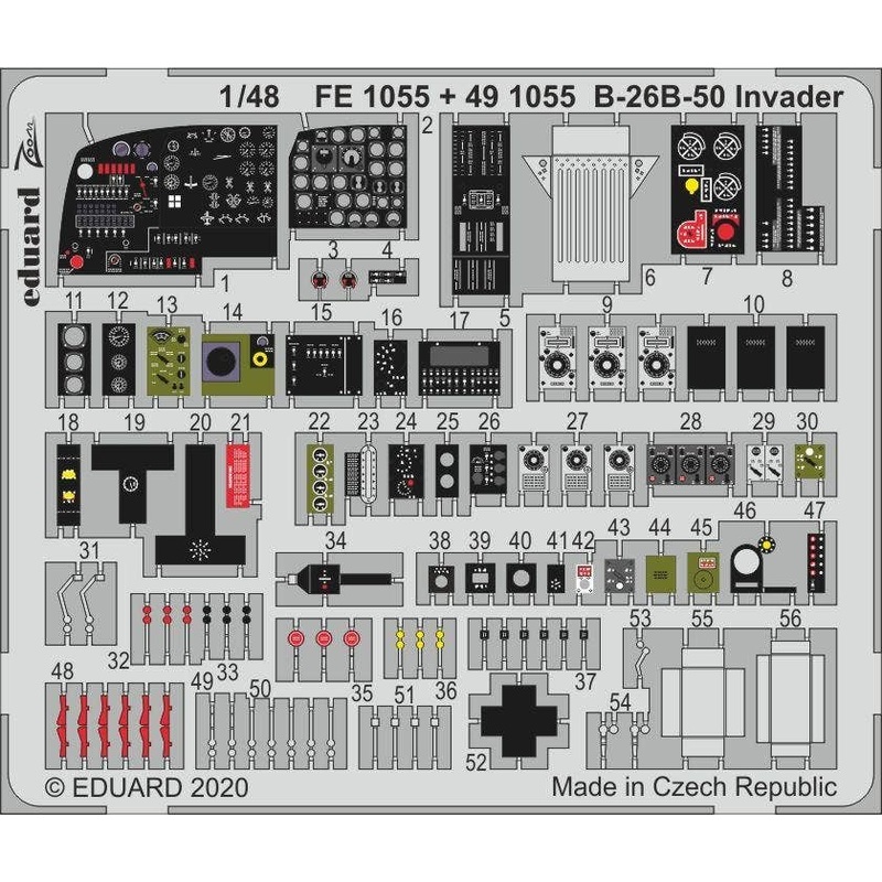 1/48 B-26B-50 Invader Zoom Photo-Etched Parts (for ICM)