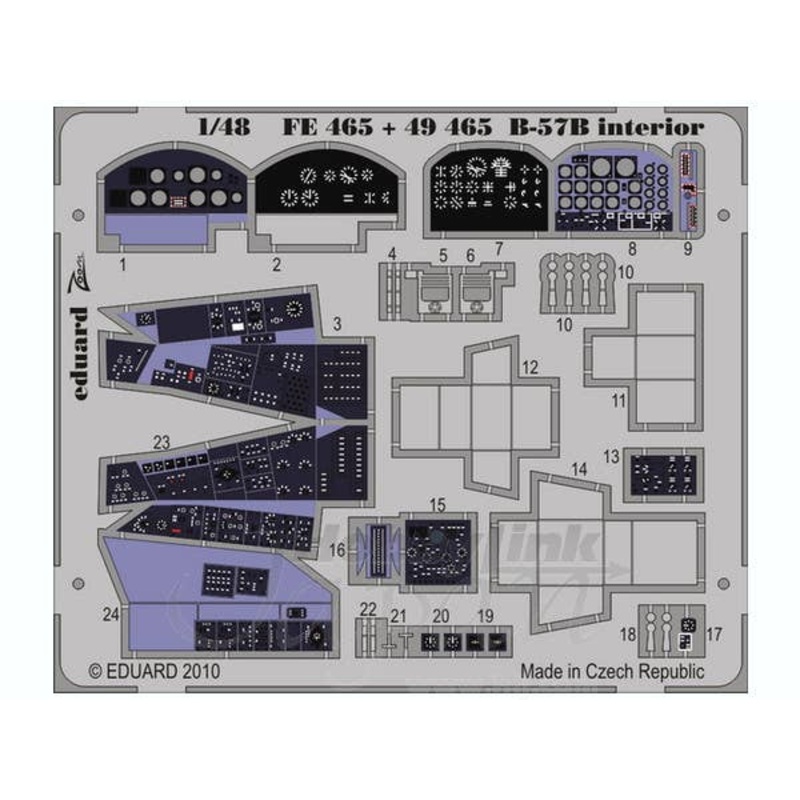 1/48 B-57B Interior Self-Adhesive (for Airfix) Zoom