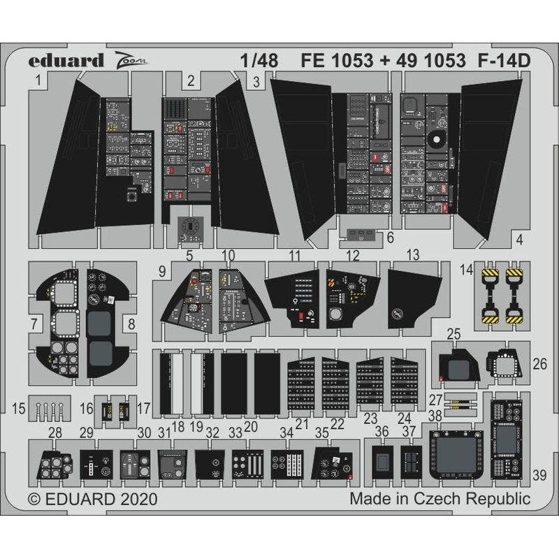 1/48 F-14D Zoom Photo-Etched Parts (for AMK)