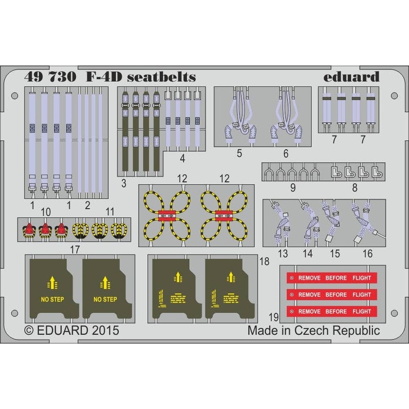 1/48 F-4D Seatbelts (for Academy)