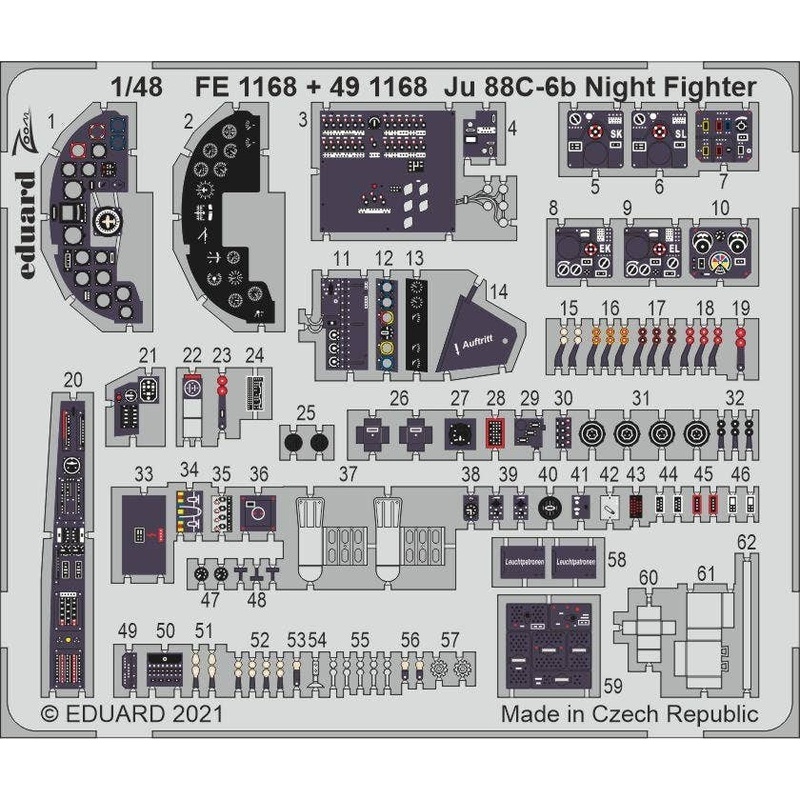 1/48 Ju 88C-6b Night Fighter Interior (for ICM)