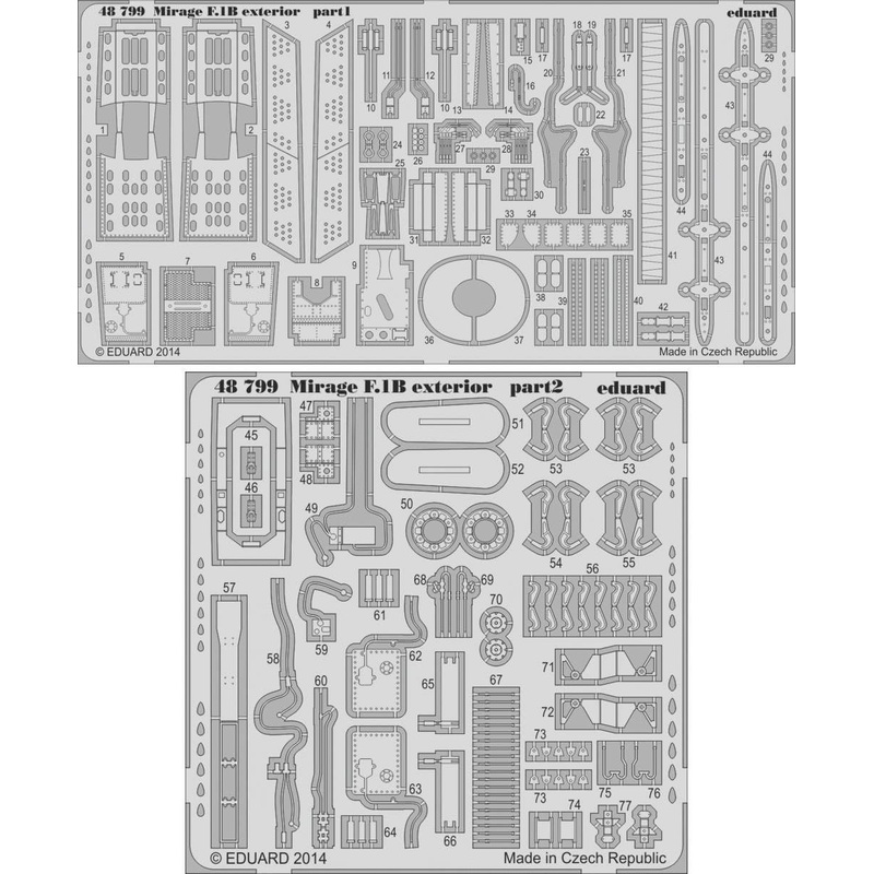 1/48 Mirage F.1B Exterior Parts
