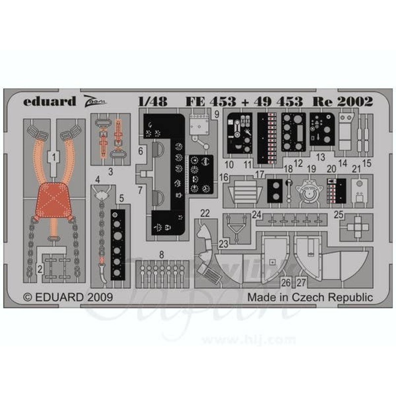 1/48 Re 2002 Interior Zoom Color PE S.A. (for Italeri)