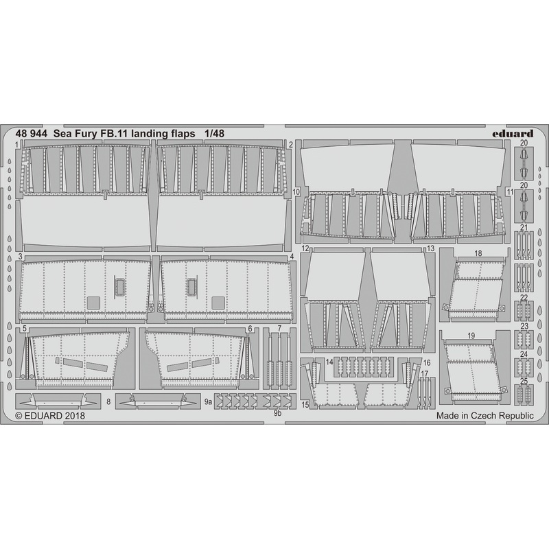 1/48 Sea Fury FB.11 Landing Flaps (for Airfix)