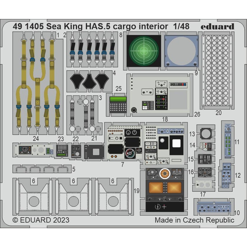 1/48 Sea King HAS.5 cargo interior (for AIRFIX)