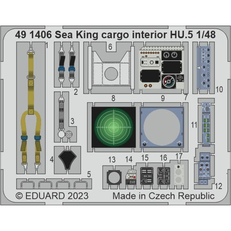 1/48 Sea King HU.5 cargo interior (for AIRFIX)