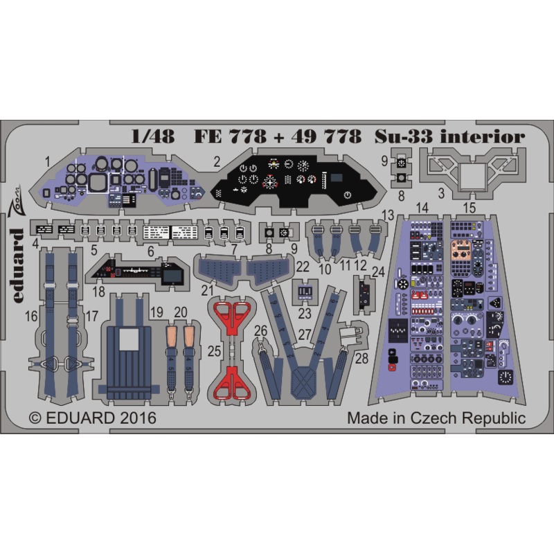 1/48 Su-33 Interior (Kinetic)