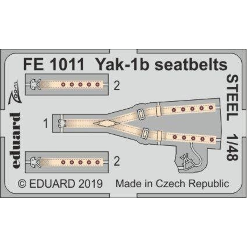1/48 Yak-1b Seatbelts Steel (for Zvezda)