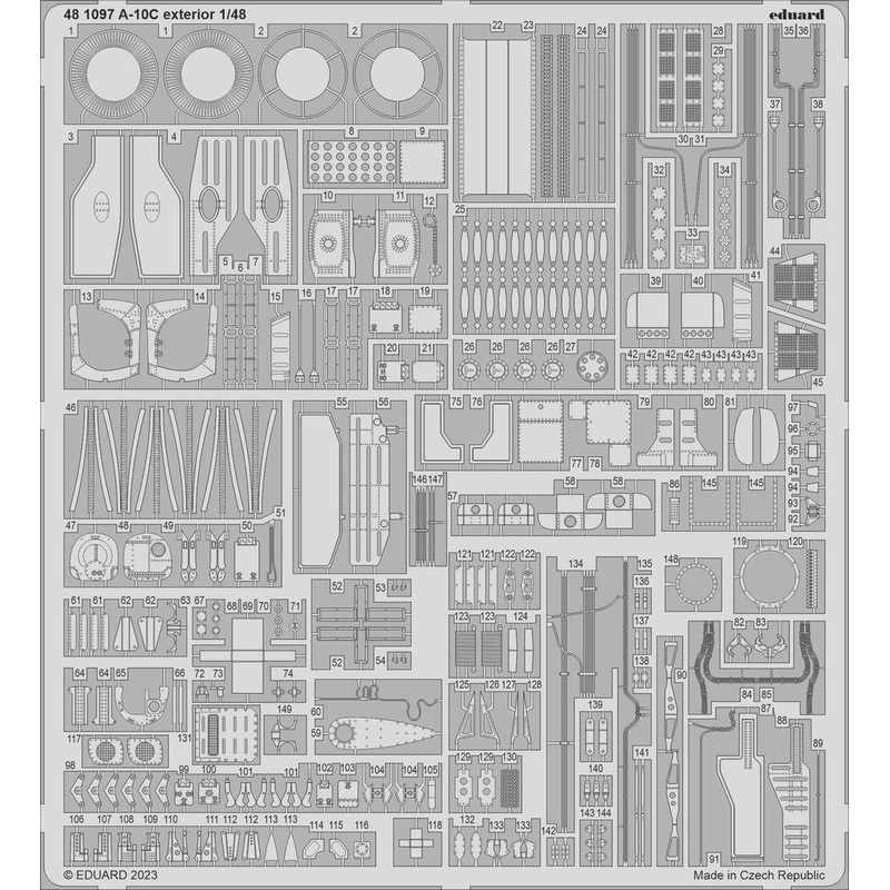 1/48 A-10C Exterior Photo-Etched Parts