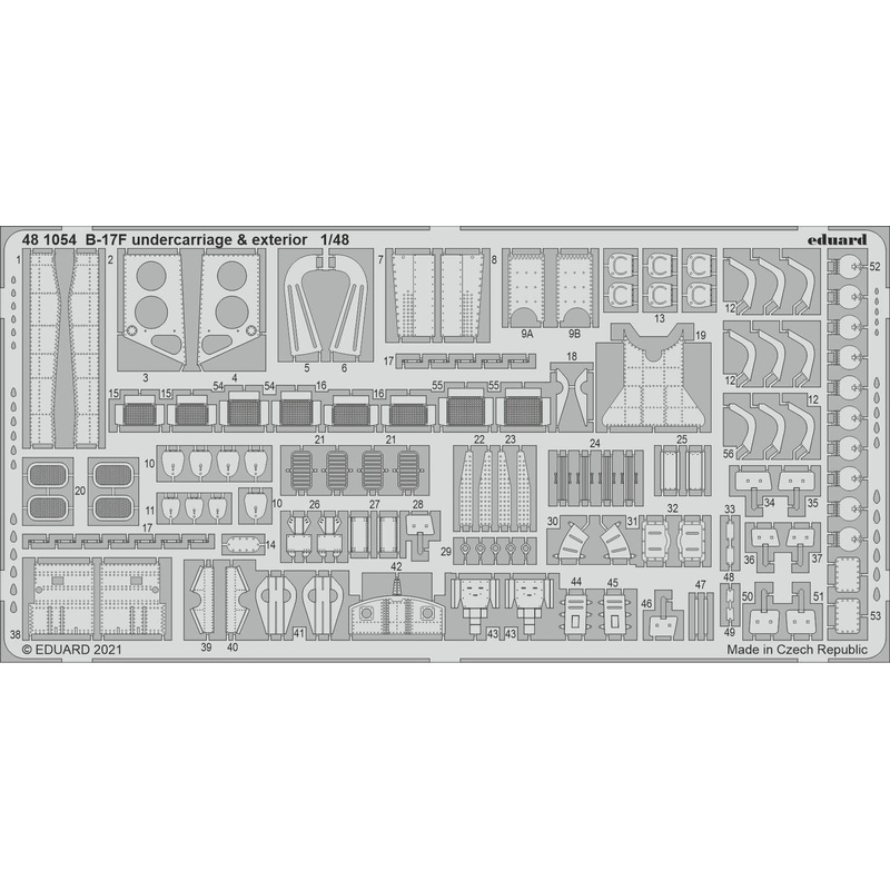 1/48 B-17F undercarriage & exterior (for HKM)