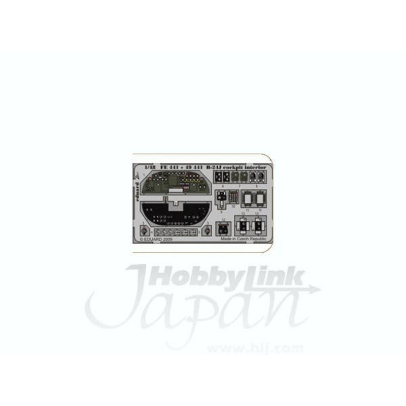 1/48 B-24J Liberator Cockpit Interior Photo-Etched Parts S.A. (for Revell/Monogram)
