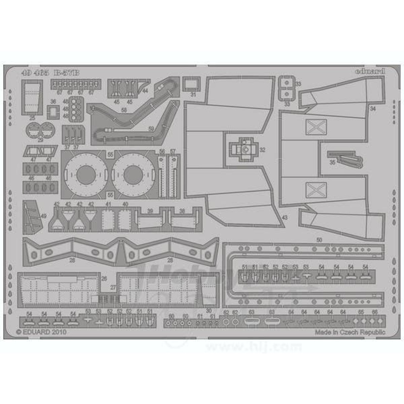 1/48 B-57B Photo-Etched Parts S.A. (for Airfix)