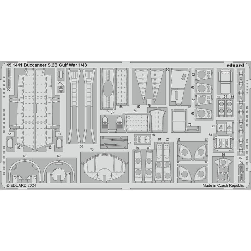 1/48 Buccaneer S.2B Gulf War Photo etched (for AIRFIX)
