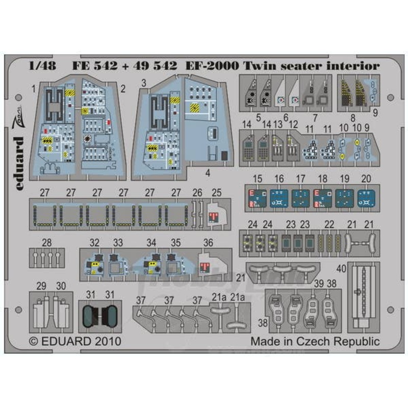 1/48 EF-2000 Typhoon Double Seater Instrument Panel S.A. (for Revell)