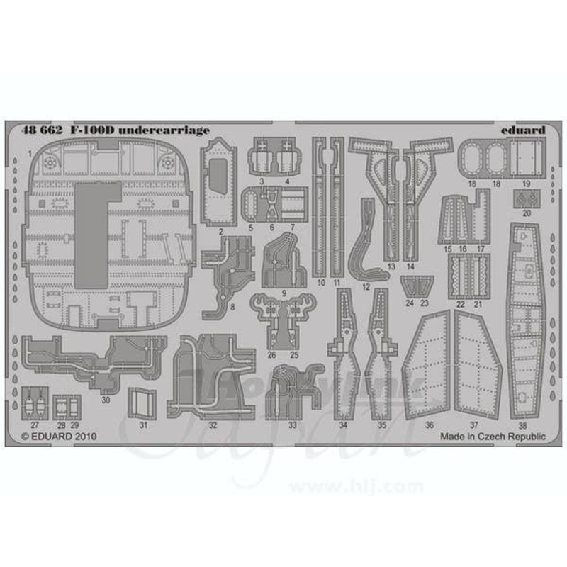 1/48 F-100D Undercarriage (for Trumpeter)
