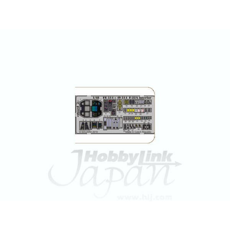 1/48 F-22A Raptor Dashboard / Seat Belt S.A