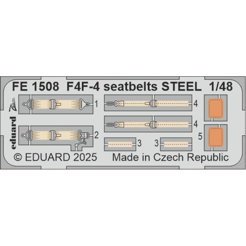 1/48 F4F-4 seatbelts STEEL