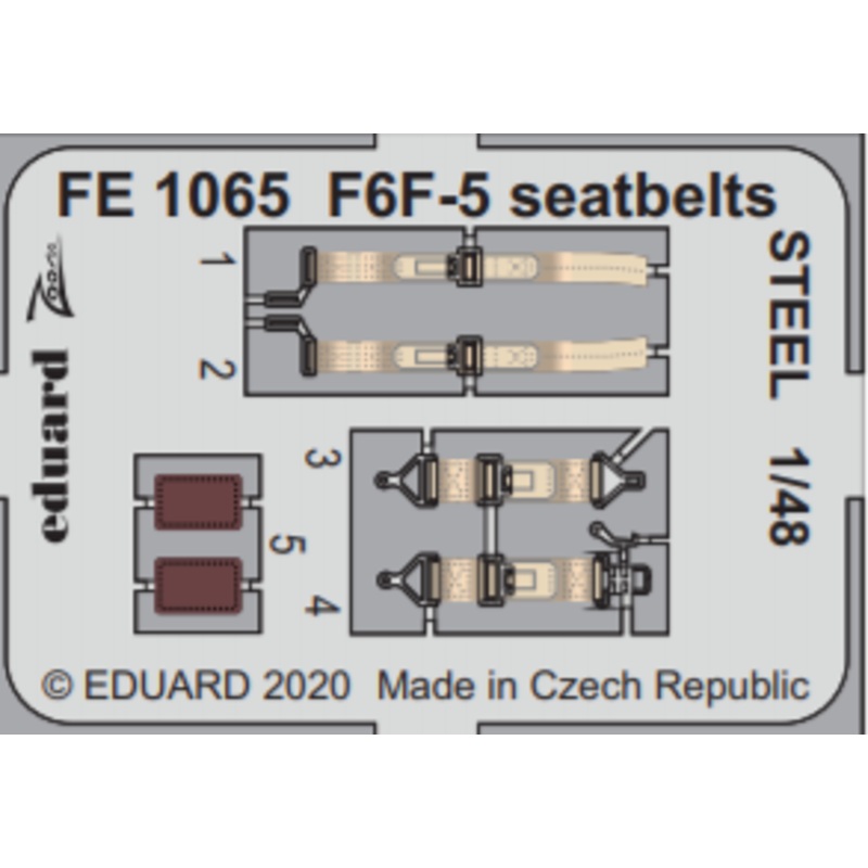 1/48 F6F-5 Seatbelts Steel (for Eduard)