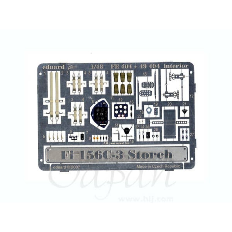 1/48 Fi156C-3 Storch Interior Photo-Etched Parts (for Tamiya)