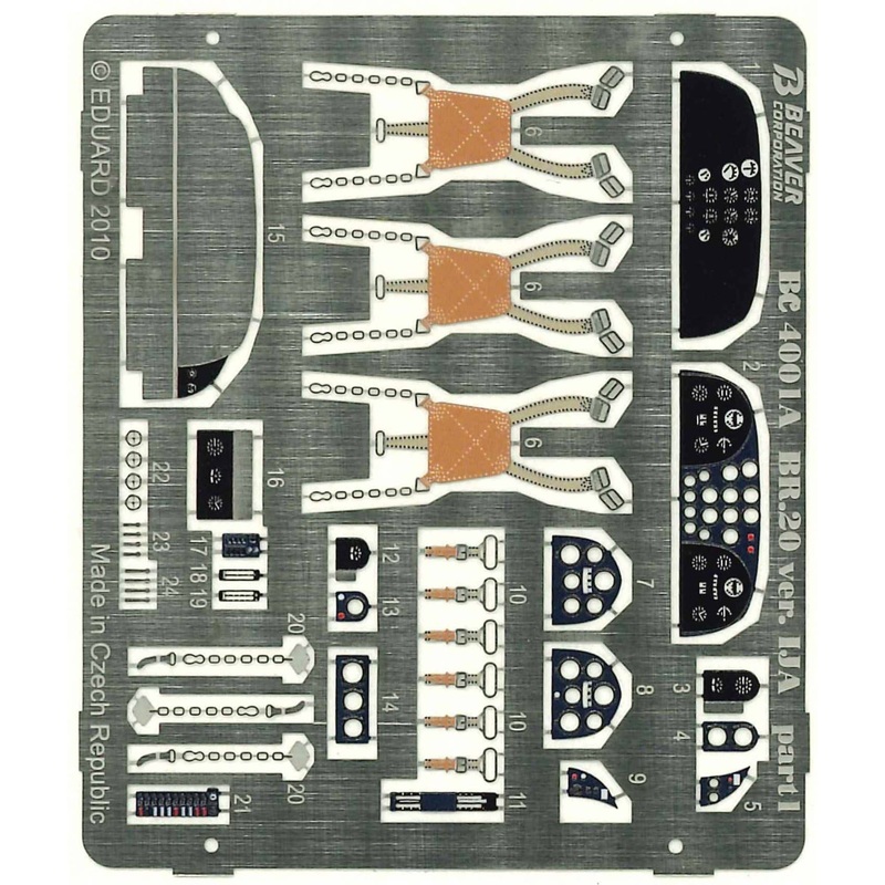 1/48 Fiat BR.20 IJA Version photoetch parts set