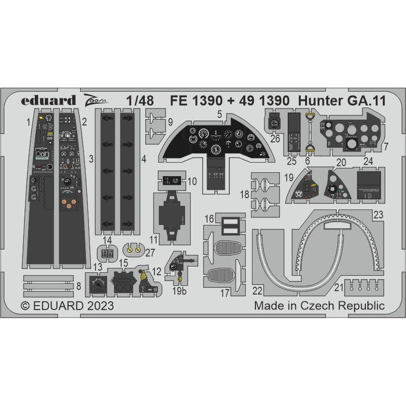 1/48 Hunter GA.11 Photo etched (for AIRFIX)