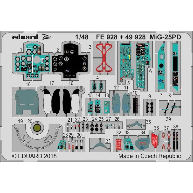 1/48 MiG-25PD Zoom Photo-Etched Parts (for ICM)