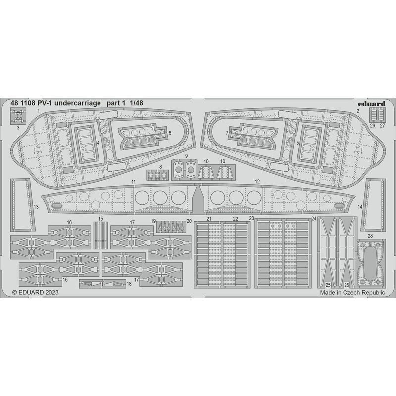 1/48 PV-1 Undercarriage Photo Etched Parts