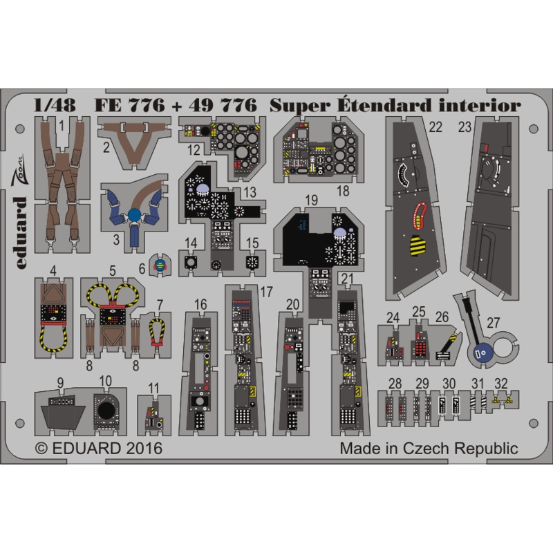 1/48 Super Etendard Interior (Kinetic)