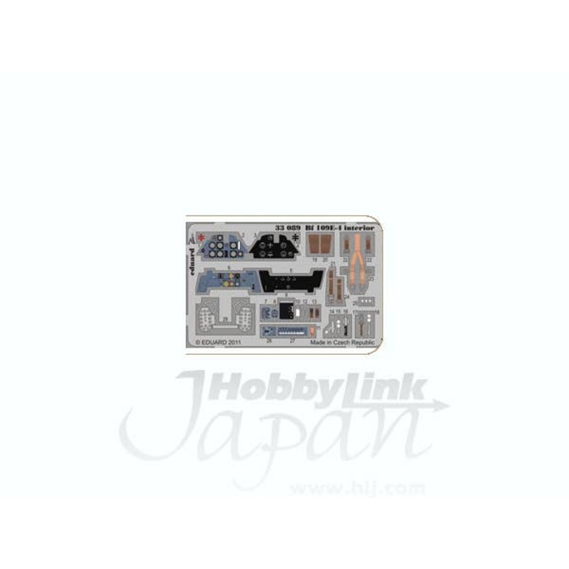 1/32 Bf 109E-4 Interior Self-Adhesive (for Dragon/Cyber-Hobby)