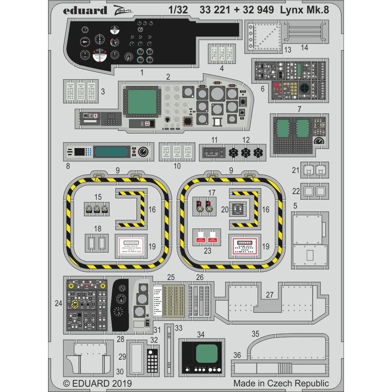 1/32 Lynx Mk.8 Zoom Photo-Etched Parts (for Revell)