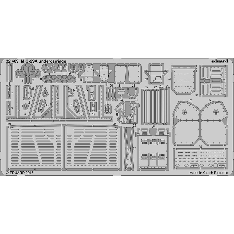 1/32 MiG-29A Undercarriage Photo-Etched Parts (for Trumpeter)