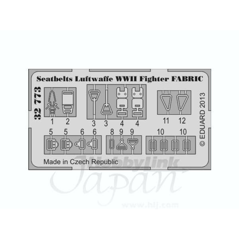 1/32 Seatbelts Luftwaffe WWII Fighter FABRIC