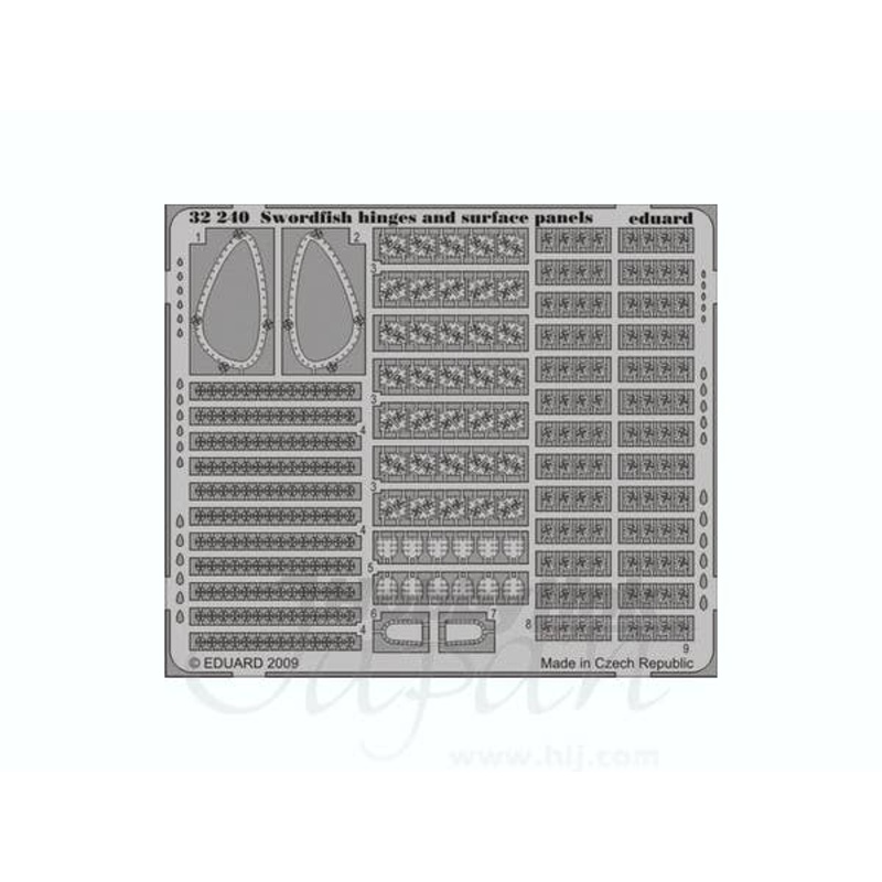 1/32 Swordfish Hinges and Surface Panels PE Set (for Trumpeter)