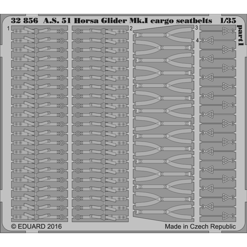 1/35 A.S. 51 Horsa Glider Mk.I Cargo Seatbelts (for Bronco Models)