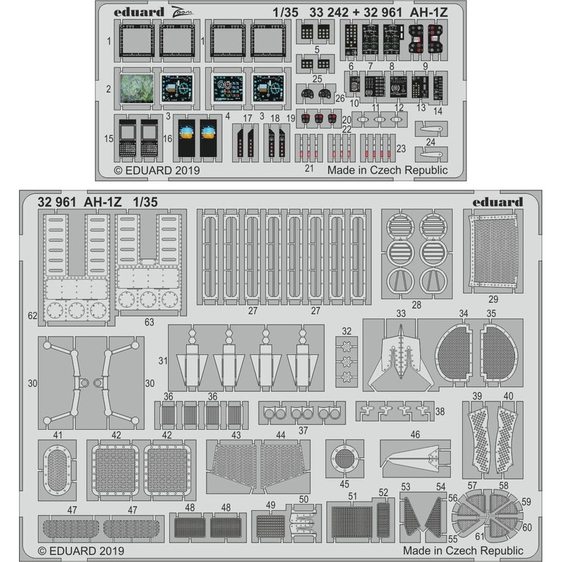1/35 AH-1Z Photo-Etched Parts (for Academy)