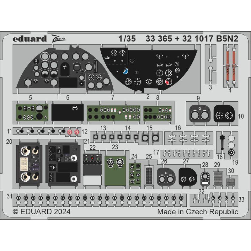 1/35 B5N2 Photo etched (for BORDER MODEL)
