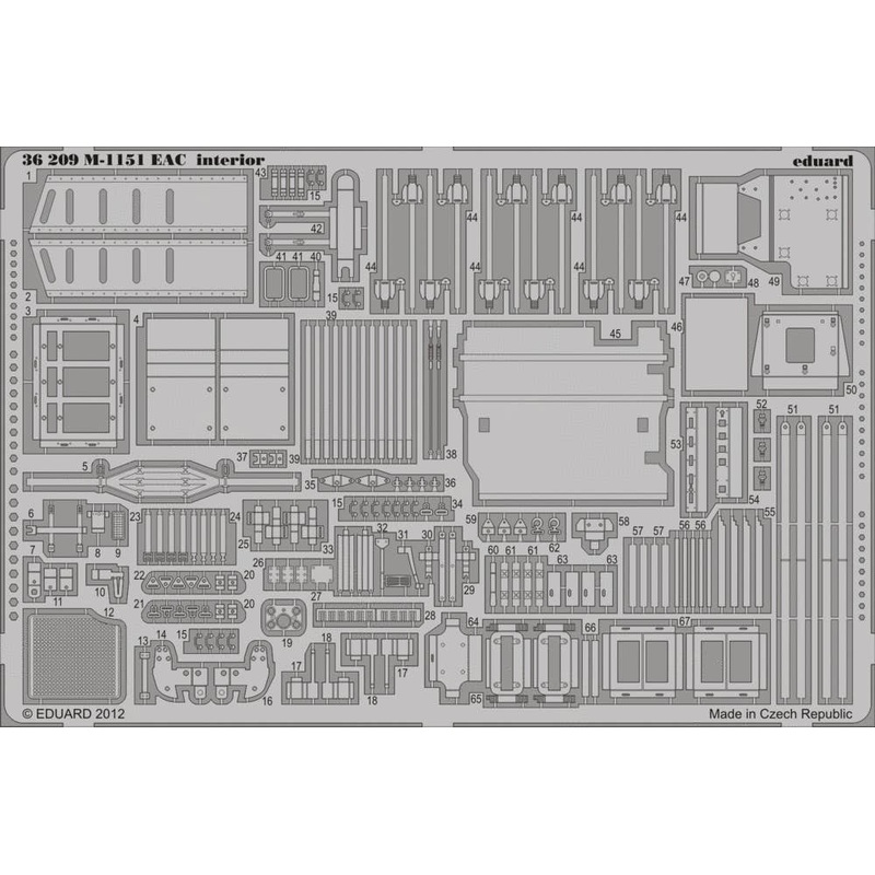 1/35 M-1151 EAC Interior Photo-Etched Parts (for Academy)