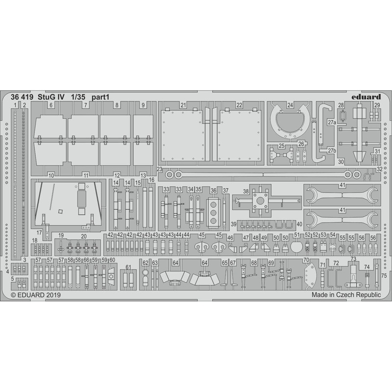 1/35 StuG IV Photo-Etched Parts (for Academy)