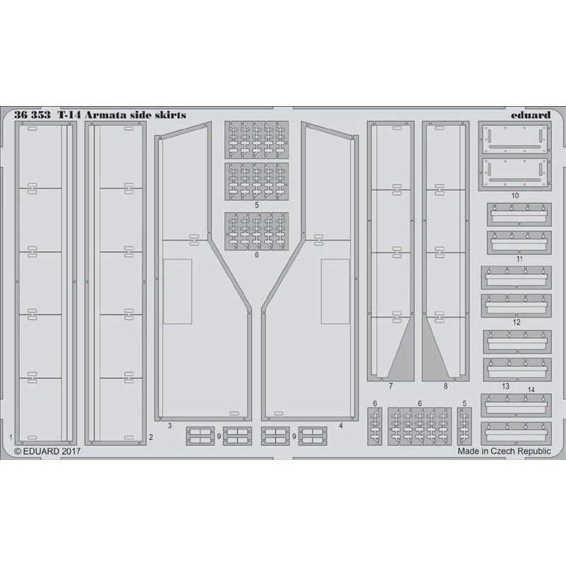 1/35 T-14 Armata Side Skirts (Zvezda)