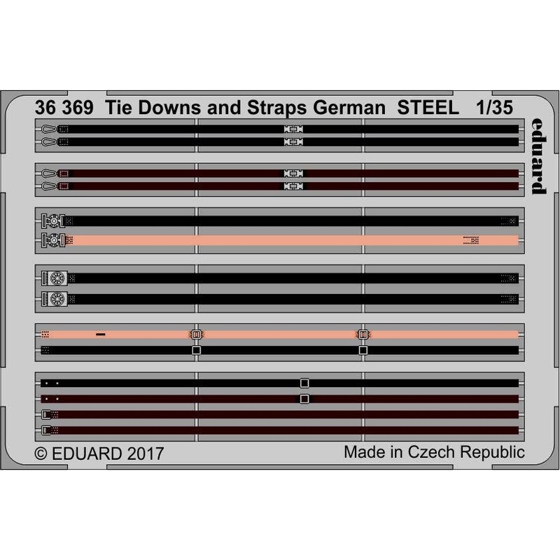 1/35 Tie Downs and Straps German Steel