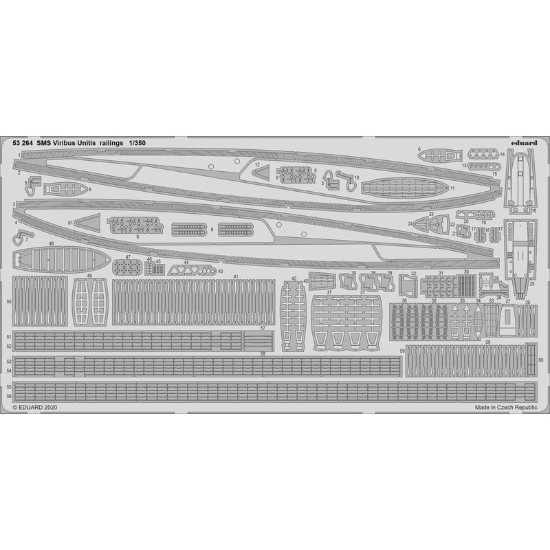 1/350 SMS Viribus Unitis Railings  (for Trumpeter)